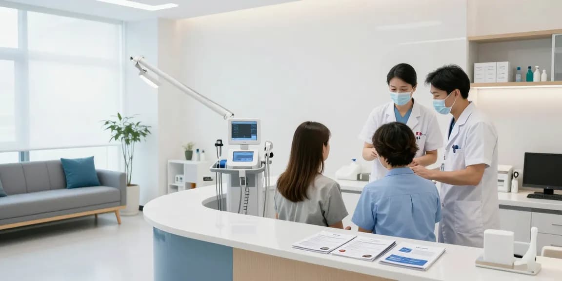 Hair transplant Istanbul cost explained in a modern healthcare clinic showcasing professional patient care and medical services.