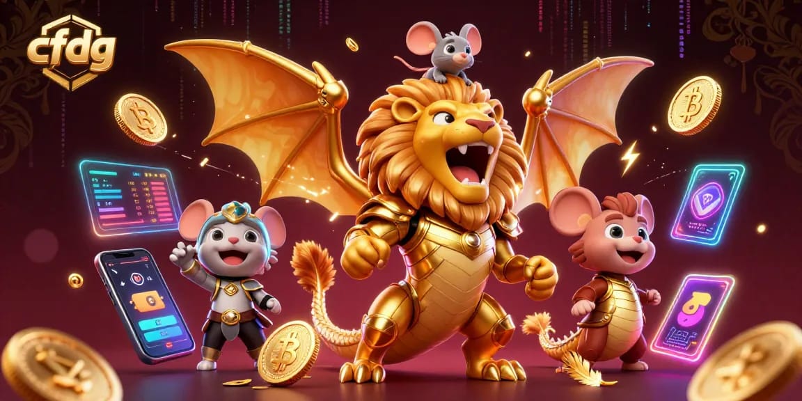 Engage with cfdg's thrilling casino experience under the roar of a golden chimera creature.