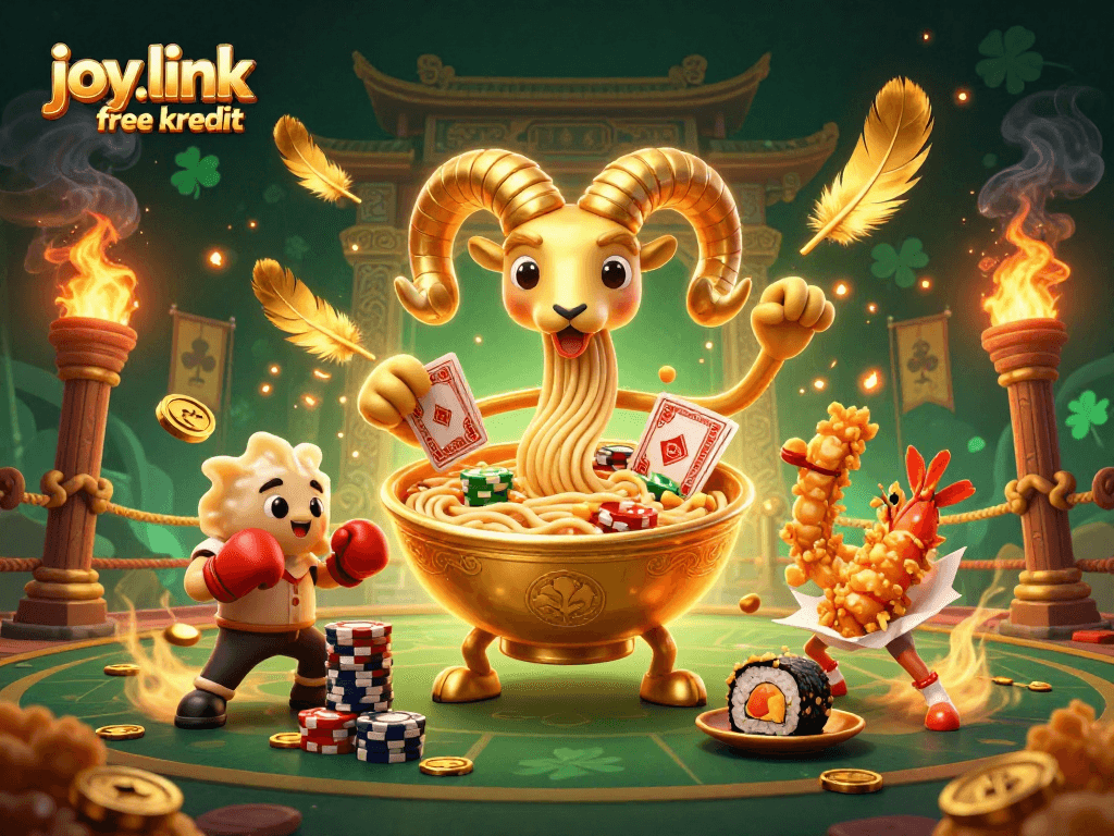 Engage in thrilling games at joy.link free kredit with vibrant casino-themed characters in action.