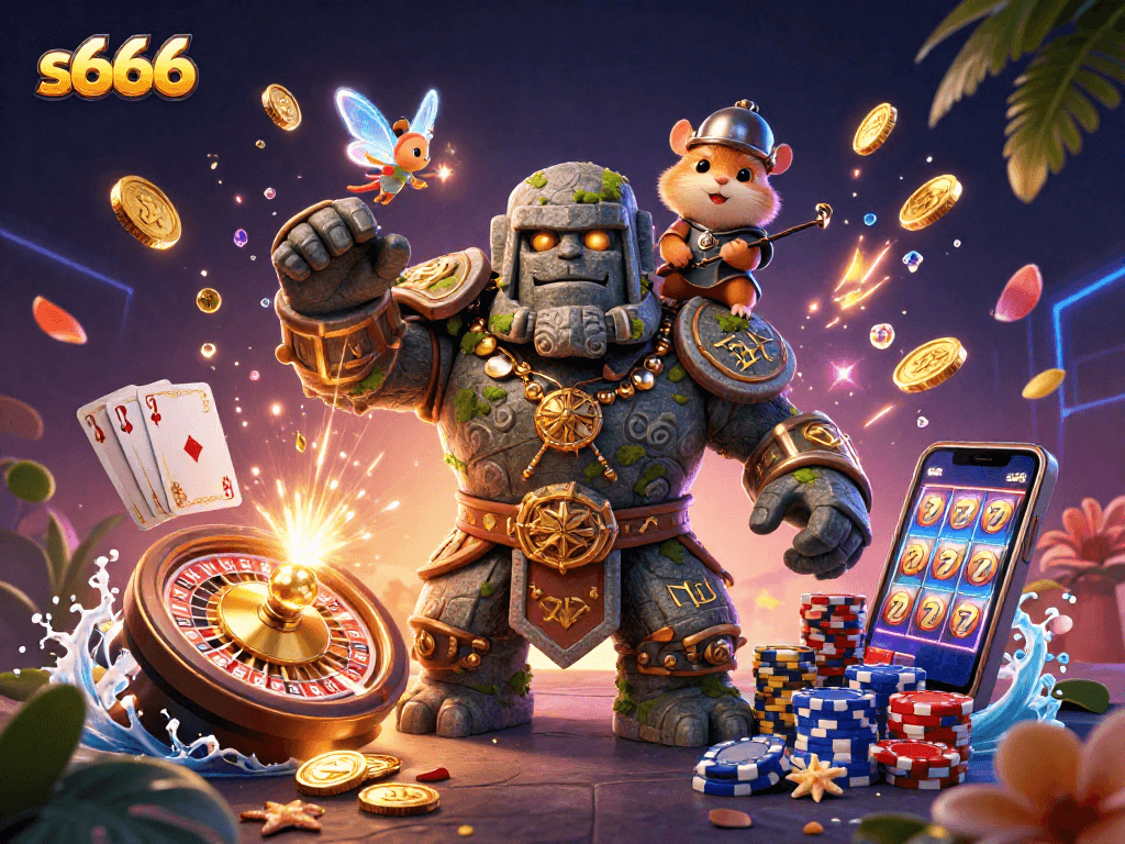 s666 offers an exciting chance to win with spinning roulette and dazzling coins!
