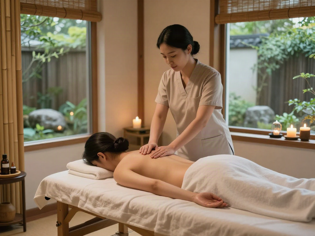 Experience a relaxing 금천구출장안마 massage in a serene spa environment with soothing oils and warm lighting.