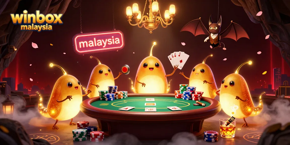 Experience winbox malaysia’s vibrant casino atmosphere with glowworms and a bat dealer in an illuminated scene.