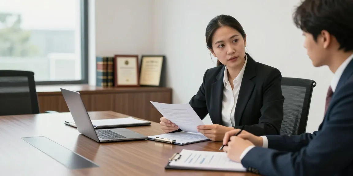 J.K. Chaudhary & Associates legal consultation scene with lawyer and client discussing case.