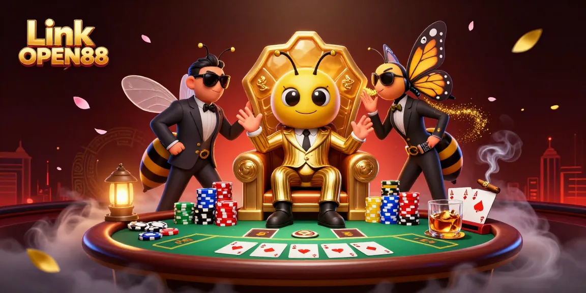 Engage in thrilling gameplay at Link OPEN88, featuring a vibrant casino atmosphere.