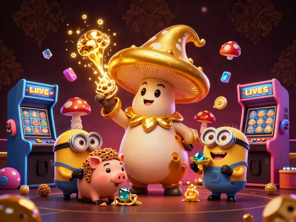Immerse yourself in QQ88 with vibrant 3D casino illustrations featuring magical characters and exciting games.
