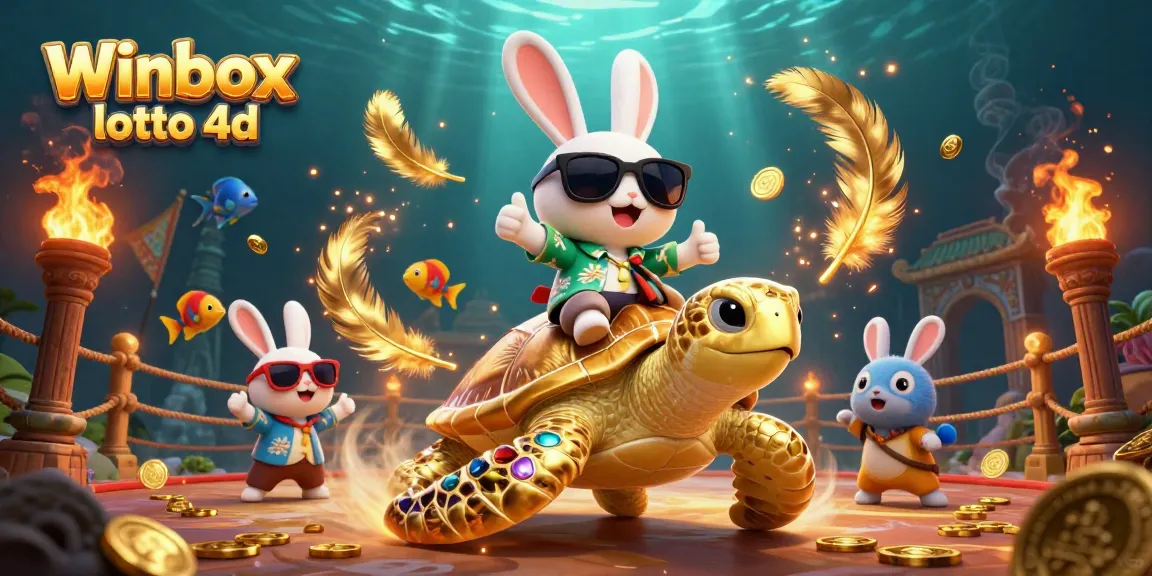 Experience the thrill of Winbox lotto 4d with our vibrant lottery-themed illustration showcasing excitement and fun.